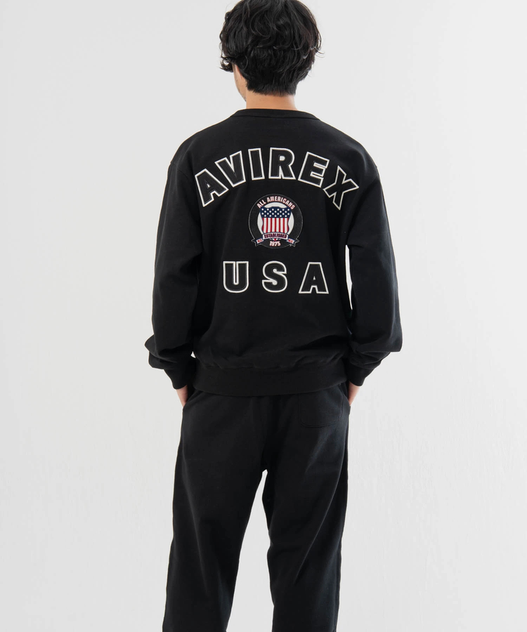 JACKROSE(ジャックローズ) |AVIREX/アヴィレックス SIGNATURE VARSITY LOGO SWEAT(MENS)