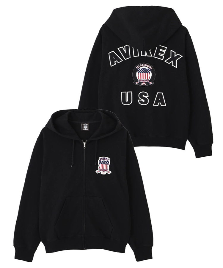 JACKROSE(ジャックローズ) |AVIREX/アヴィレックス SIGNATURE VARSITY LOGO ZIP PZRKA(MENS)