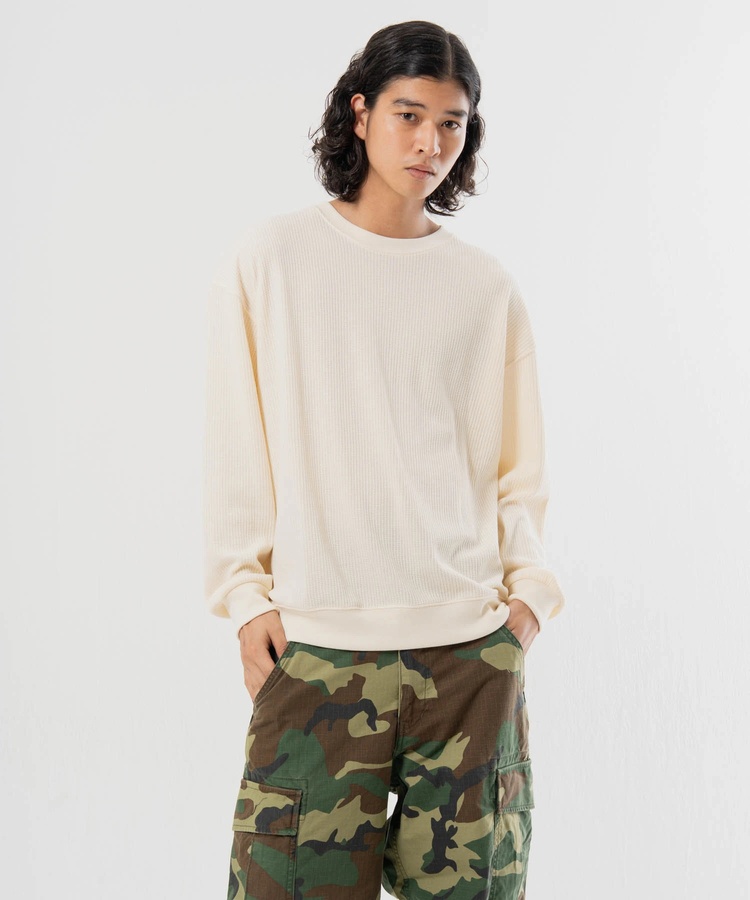 JACKROSE(ジャックローズ) |SEABEES/シービーズ TCワッフル クルーネック・LSTEE(MENS)