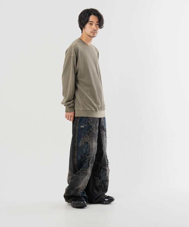 JACKROSE(ジャックローズ) |SEABEES/シービーズ TCワッフル クルーネック・LSTEE(MENS)