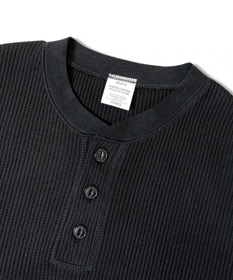 JACKROSE(ジャックローズ) |SEABEES/シービーズ TCワッフル ヘンリーネック・LSTEE(MENS)