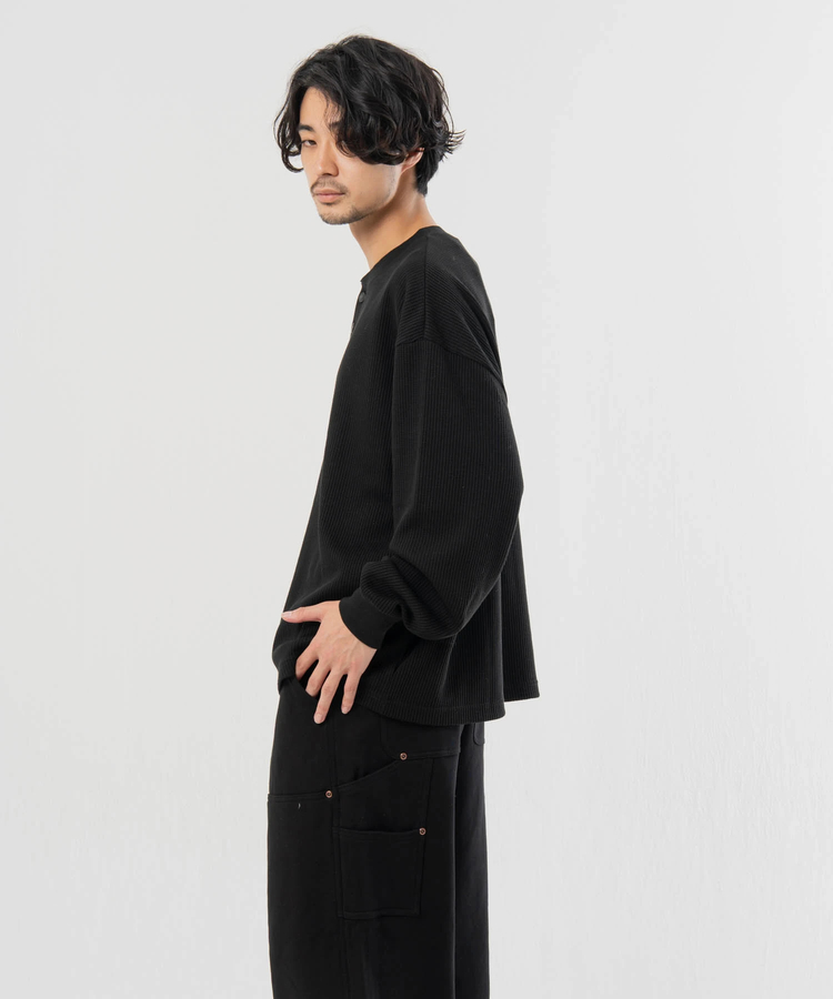 JACKROSE(ジャックローズ) |SEABEES/シービーズ TCワッフル ヘンリーネック・LSTEE(MENS)