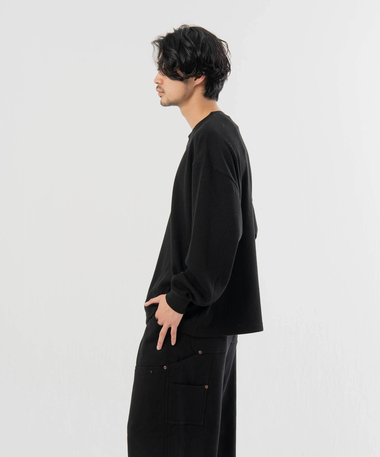 JACKROSE(ジャックローズ) |SEABEES/シービーズ TCワッフル ヘンリーネック・LSTEE(MENS)
