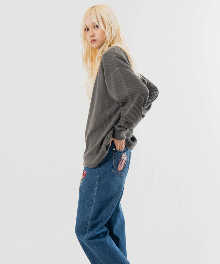 JACKROSE(ジャックローズ) |SEABEES/シービーズ TCワッフル ヘンリーネック・LSTEE(MENS)