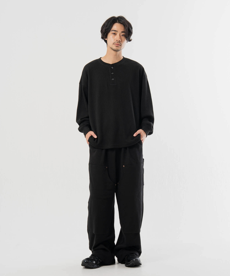 JACKROSE(ジャックローズ) |SEABEES/シービーズ TCワッフル ヘンリーネック・LSTEE(MENS)