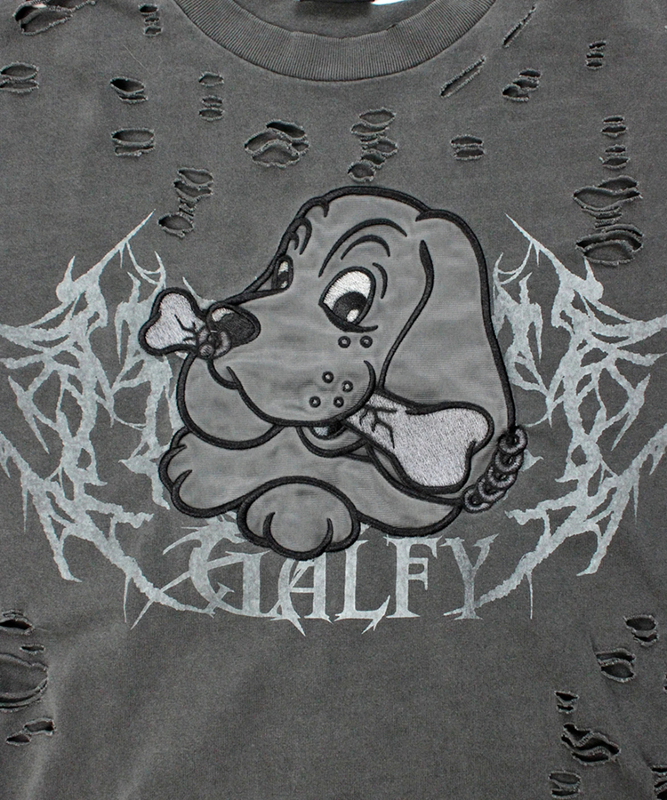 JACKROSE(ジャックローズ) |GALFY/ガルフィー 犬ダメージロンTee(MENS)