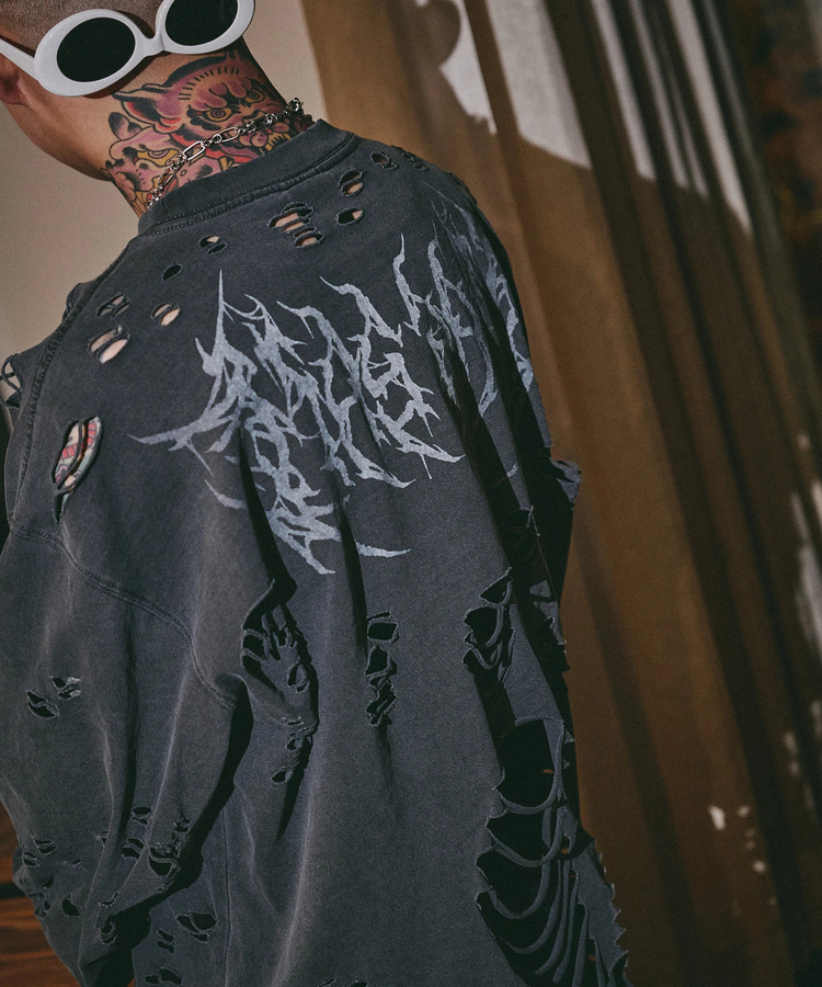 JACKROSE(ジャックローズ) |GALFY/ガルフィー 犬ダメージロンTee(MENS)