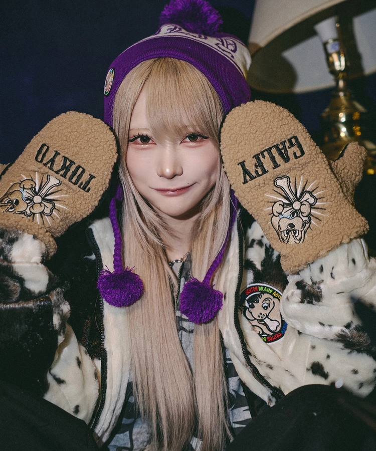 GALFY/ガルフィー 犬毛リバーシブルミトン｜ファッション通販 SANKO