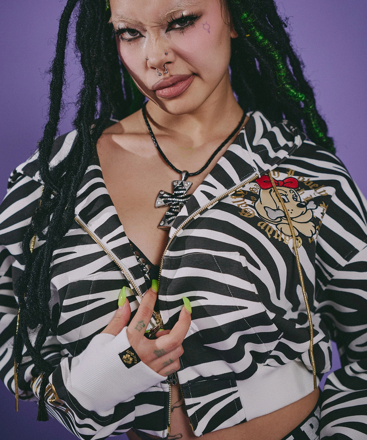 JACKROSE(ジャックローズ) |GALFY/ガルフィー 治安悪ゼブラパーカー(WOMENS)