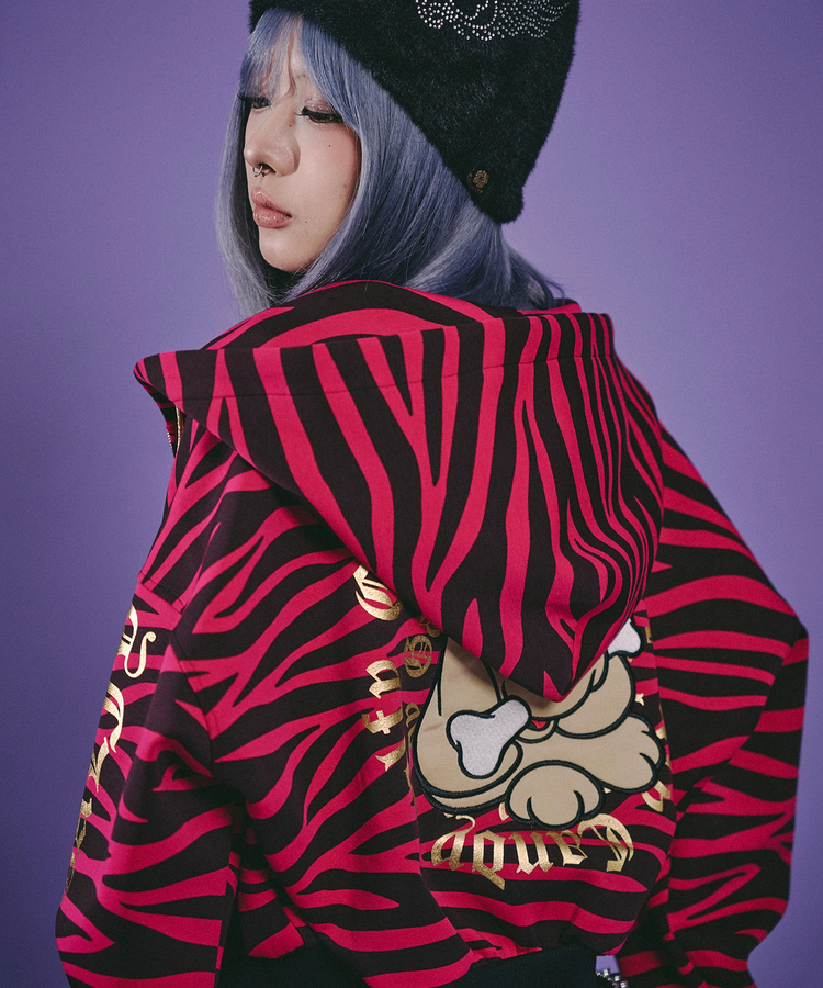 JACKROSE(ジャックローズ) |GALFY/ガルフィー 治安悪ゼブラパーカー(WOMENS)