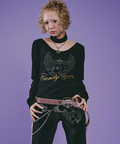 JACKROSE(ジャックローズ) |GALFY/ガルフィー キラキラQUEEN ロンTee(WOMENS)