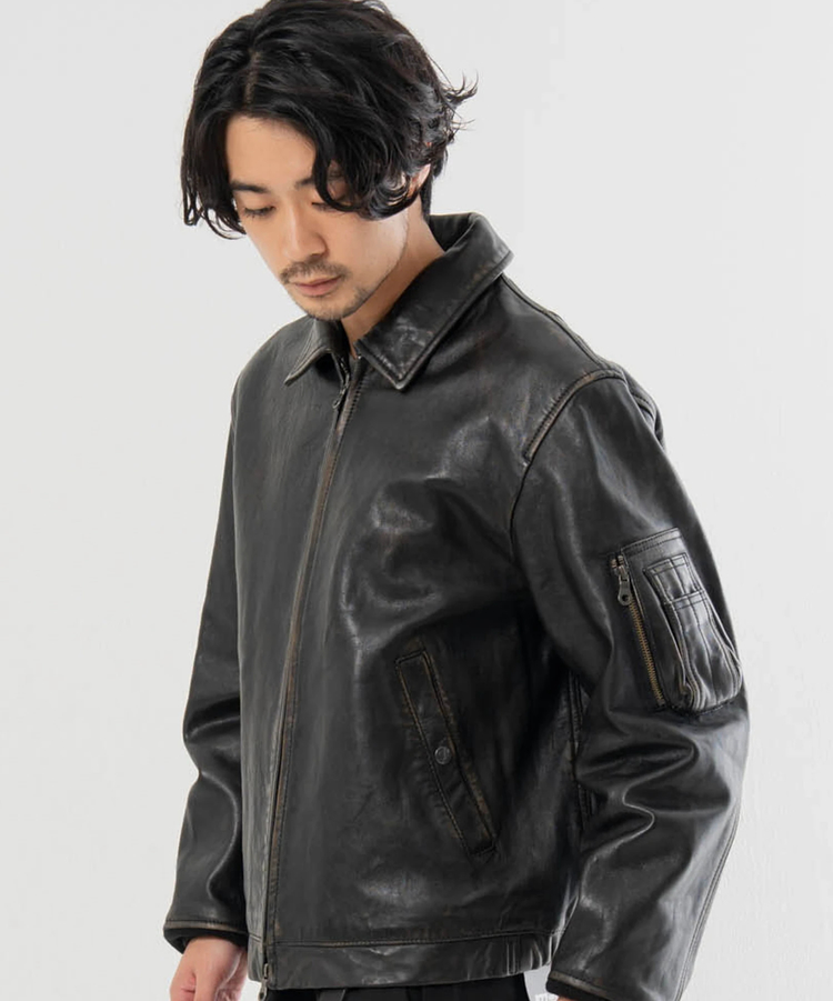 JACKROSE(ジャックローズ) |AVIREX/アヴィレックス NAVAL COLLECTION LEATHER JACKET”FLY FOR NAVY”(MENS)