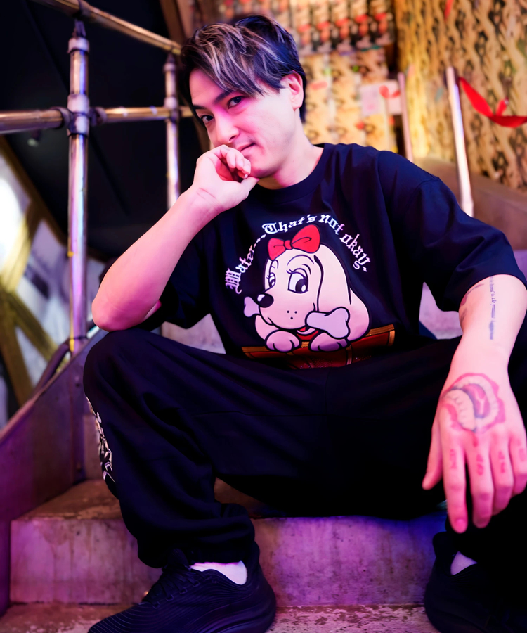 JACKROSE(ジャックローズ) |【AMO×GALFY×GALLIS ADDICTION】愛羅武犬Tee SS(MENS/WOMENS)