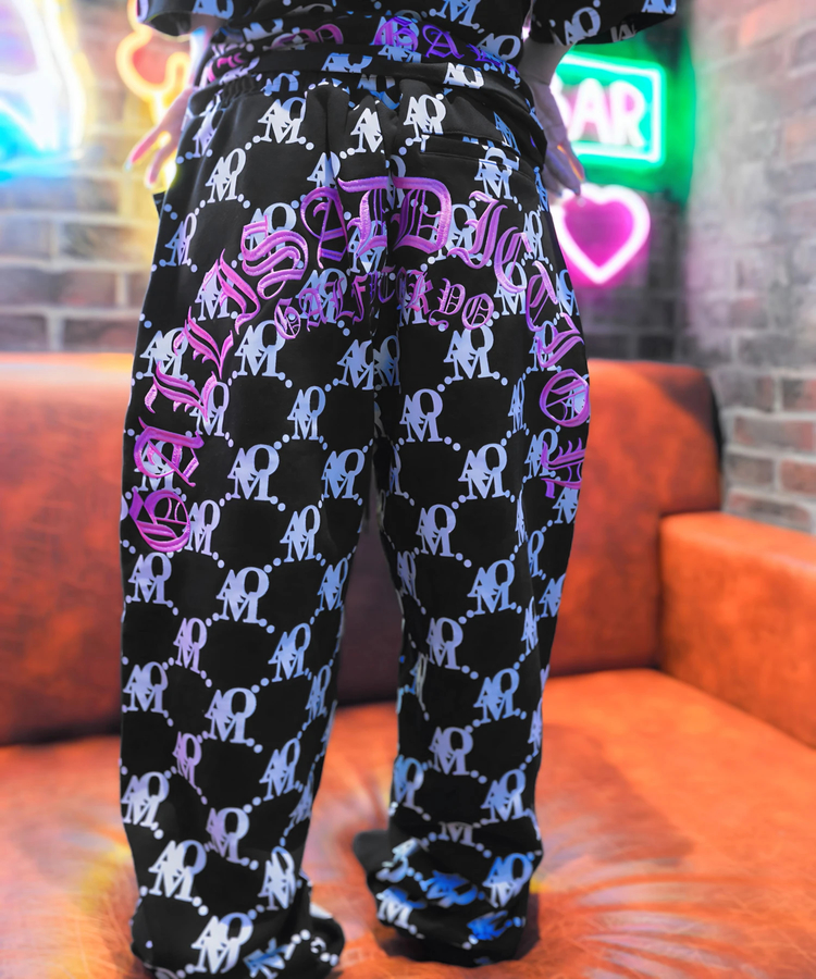 JACKROSE(ジャックローズ) |【AMO×GALFY×GALLIS ADDICTION】愛羅武犬スウェットパンツ(MENS/WOMENS)