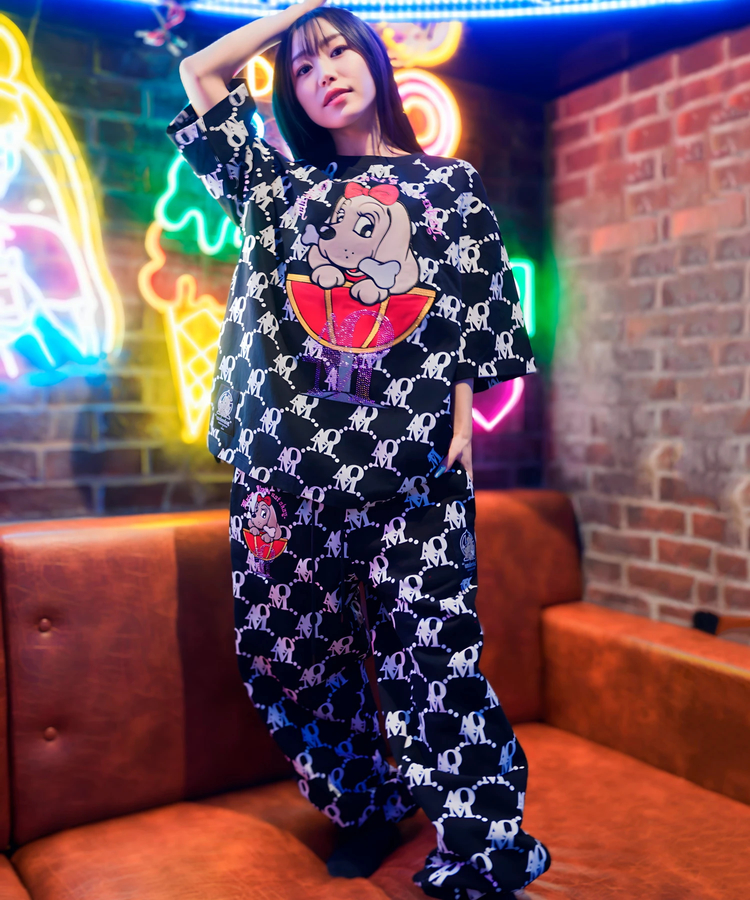 JACKROSE(ジャックローズ) |【AMO×GALFY×GALLIS ADDICTION】愛羅武犬スウェットパンツ(MENS/WOMENS)