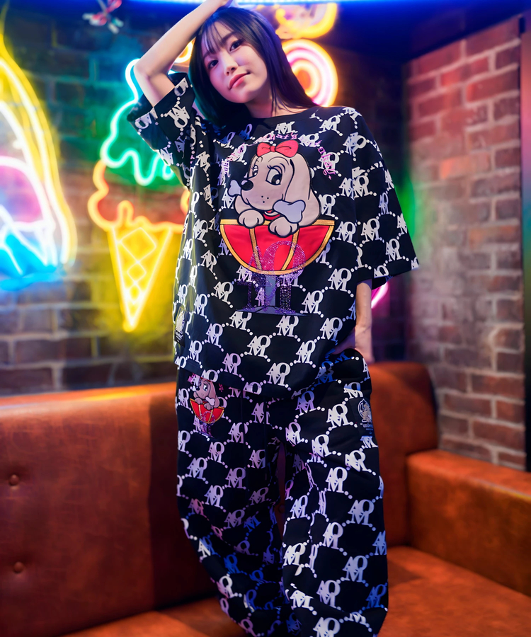 JACKROSE(ジャックローズ) |【AMO×GALFY×GALLIS ADDICTION】愛羅武犬スウェットパンツ(MENS/WOMENS)