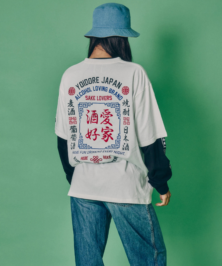 JACKROSE(ジャックローズ) |YOIDORE/酔いどれ 酒愛好家 アンサンブル LS TEE(MENS)
