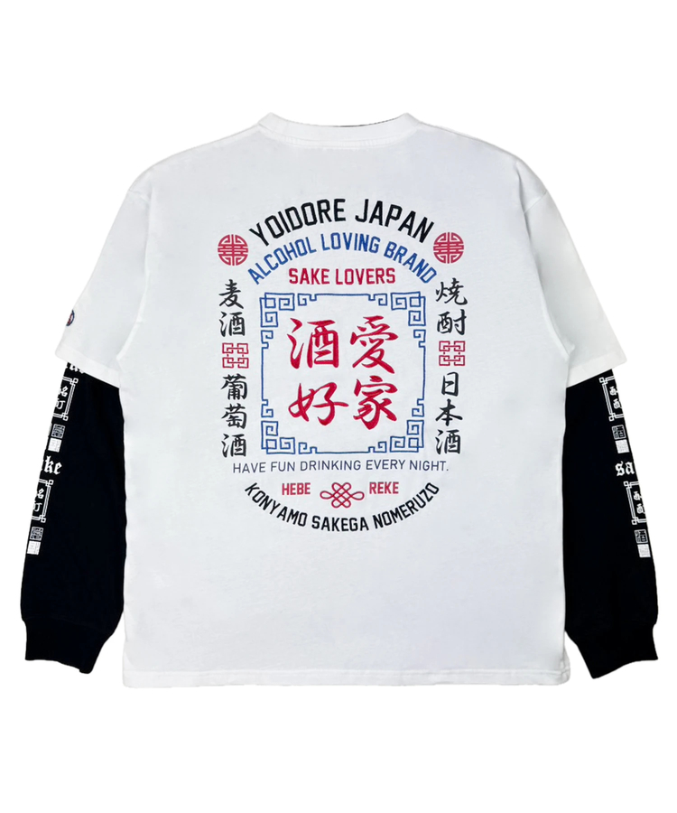 JACKROSE(ジャックローズ) |YOIDORE/酔いどれ 酒愛好家 アンサンブル LS TEE(MENS)
