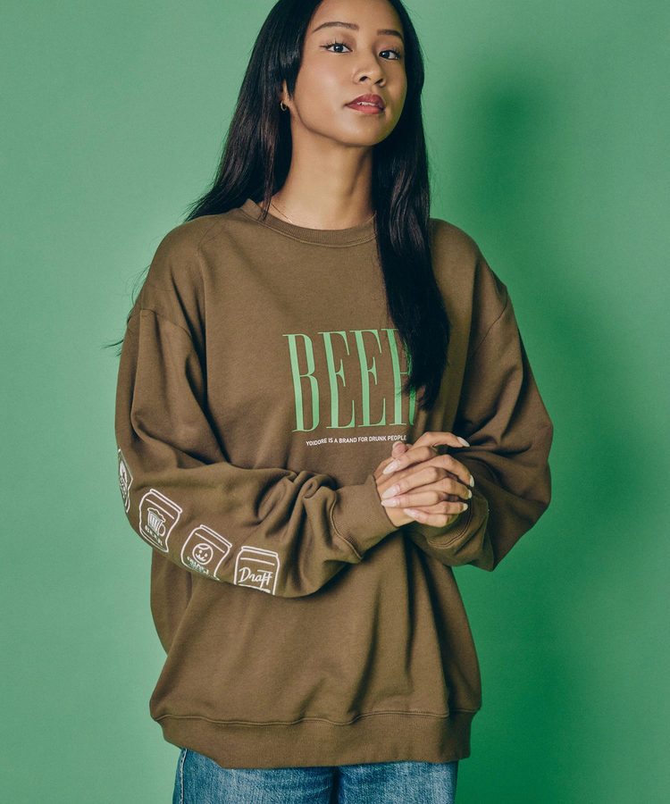 JACKROSE(ジャックローズ) |YOIDORE/酔いどれ 缶ビール クルーネックスウェット(MENS)