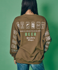 JACKROSE(ジャックローズ) |YOIDORE/酔いどれ 缶ビール クルーネックスウェット(MENS)