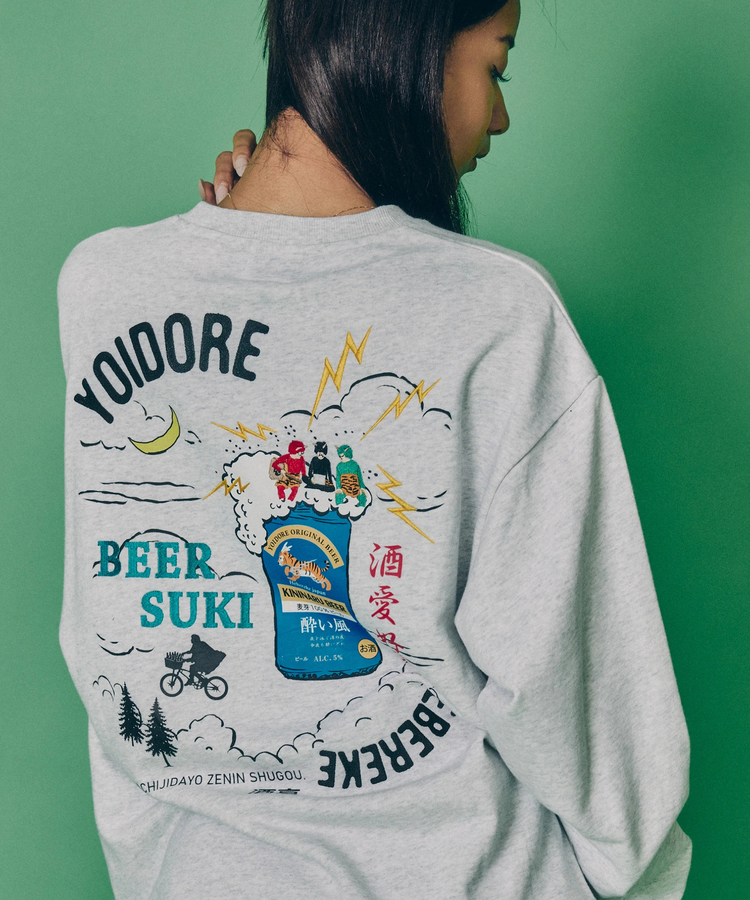 JACKROSE(ジャックローズ) |YOIDORE/酔いどれ KAMINARISAMA クルーネックスウェット(MENS)