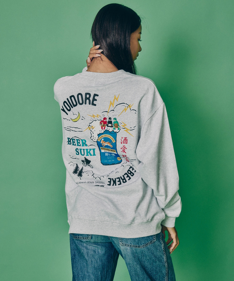 JACKROSE(ジャックローズ) |YOIDORE/酔いどれ KAMINARISAMA クルーネックスウェット(MENS)