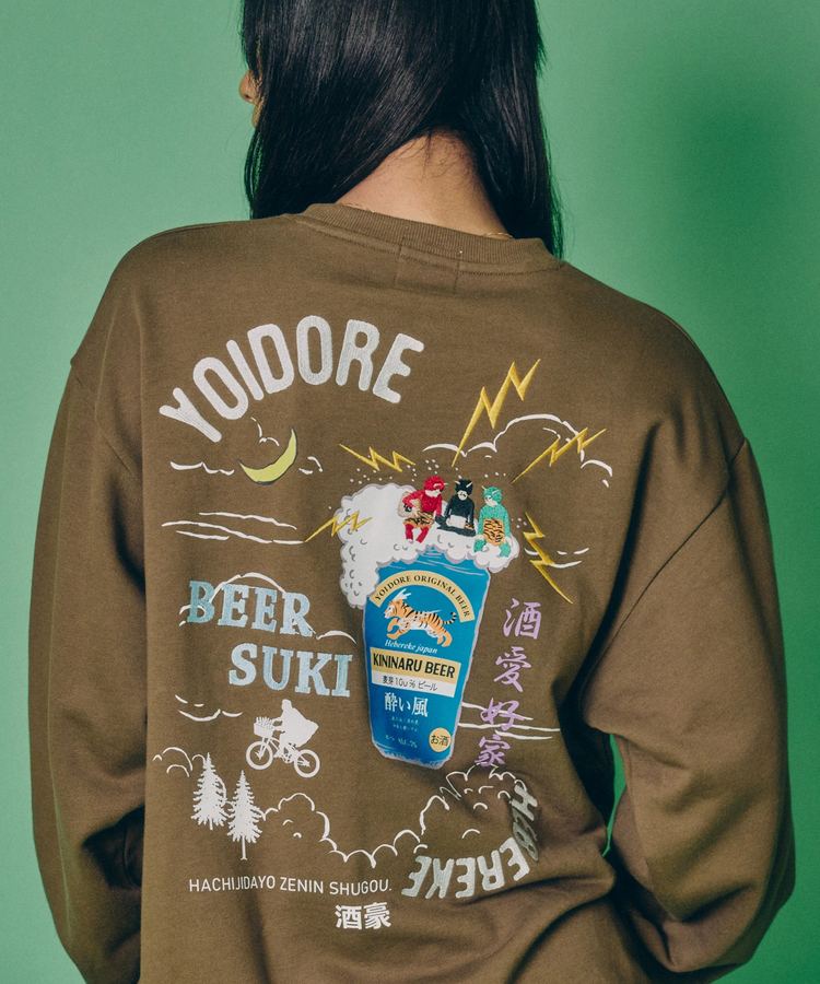 JACKROSE(ジャックローズ) |YOIDORE/酔いどれ KAMINARISAMA クルーネックスウェット(MENS)