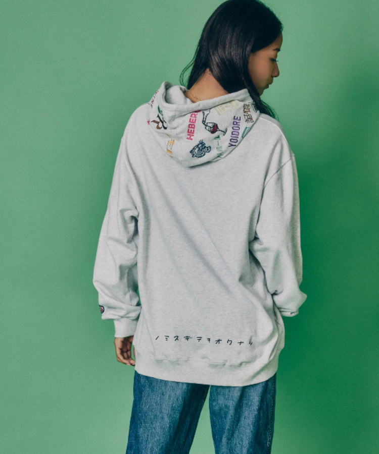 JACKROSE(ジャックローズ) |YOIDORE/酔いどれ 酔っ払いフードパーカー(MENS)