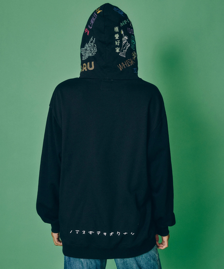 JACKROSE(ジャックローズ) |YOIDORE/酔いどれ 酔っ払いフードパーカー(MENS)