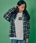 JACKROSE(ジャックローズ) |YOIDORE/酔いどれ サメビール 長袖 チェックシャツ(MENS)