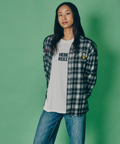 JACKROSE(ジャックローズ) |YOIDORE/酔いどれ サメビール 長袖 チェックシャツ(MENS)