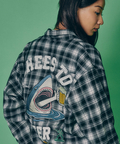 JACKROSE(ジャックローズ) |YOIDORE/酔いどれ サメビール 長袖 チェックシャツ(MENS)