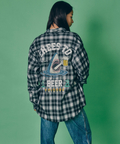 JACKROSE(ジャックローズ) |YOIDORE/酔いどれ サメビール 長袖 チェックシャツ(MENS)