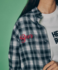 JACKROSE(ジャックローズ) |YOIDORE/酔いどれ サメビール 長袖 チェックシャツ(MENS)