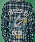 JACKROSE(ジャックローズ) |YOIDORE/酔いどれ サメビール 長袖 チェックシャツ(MENS)