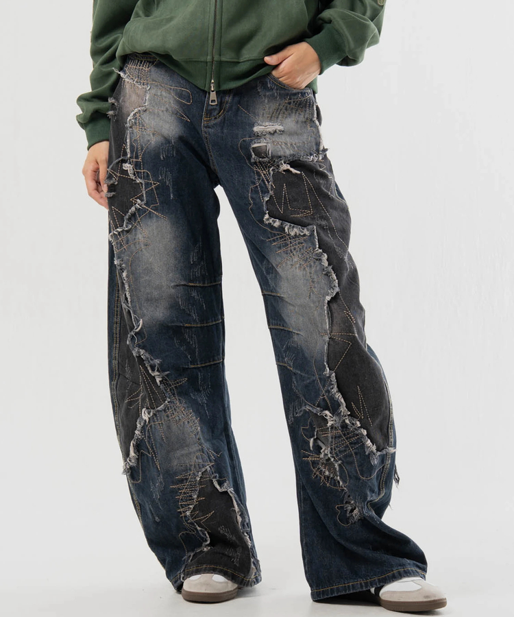 JACKROSE(ジャックローズ) |GA REPAIR HARD CRUSH DENIM2(MENS)