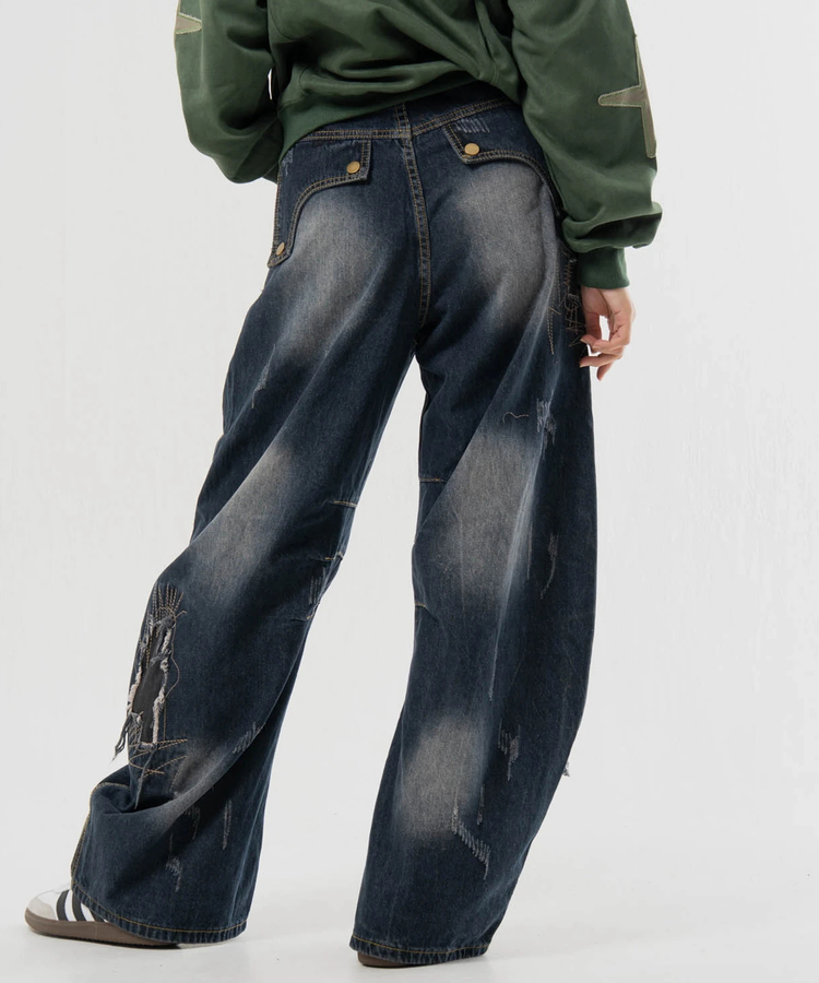 JACKROSE(ジャックローズ) |GA REPAIR HARD CRUSH DENIM2(MENS)