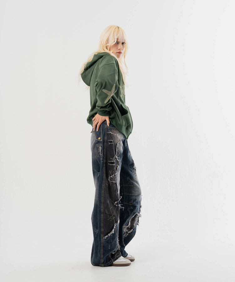 JACKROSE(ジャックローズ) |GA REPAIR HARD CRUSH DENIM2(MENS)