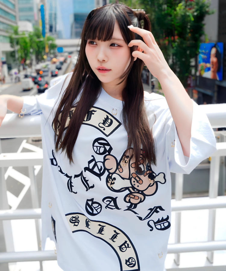 JACKROSE(ジャックローズ) |【GALFY×GALLIS ADDICTION】闇落ちピアス SS Tee(MENS)