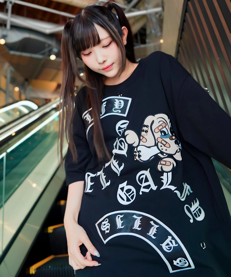 JACKROSE(ジャックローズ) |【GALFY×GALLIS ADDICTION】闇落ちピアス SS Tee(MENS)