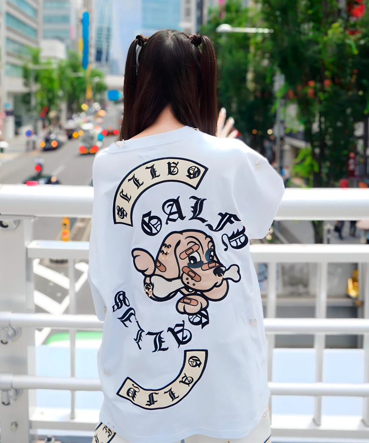JACKROSE(ジャックローズ) |【GALFY×GALLIS ADDICTION】闇落ちピアス SS Tee(MENS)
