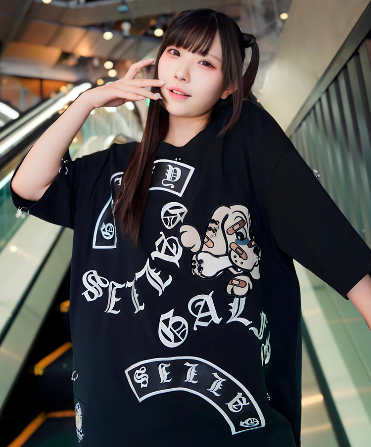 JACKROSE(ジャックローズ) |【GALFY×GALLIS ADDICTION】闇落ちピアス SS Tee(MENS)
