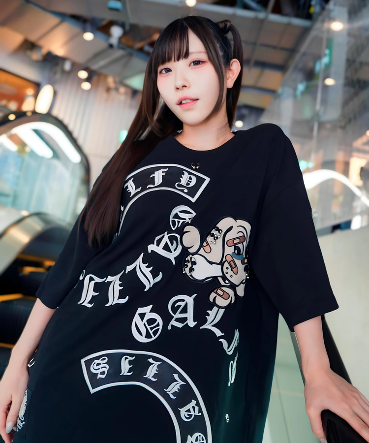 JACKROSE(ジャックローズ) |【GALFY×GALLIS ADDICTION】闇落ちピアス SS Tee(MENS)