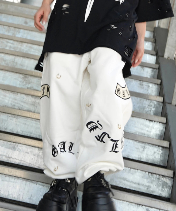JACKROSE(ジャックローズ) |【GALFY×GALLIS ADDICTION】闇落ちピアススウェットパンツMENS)