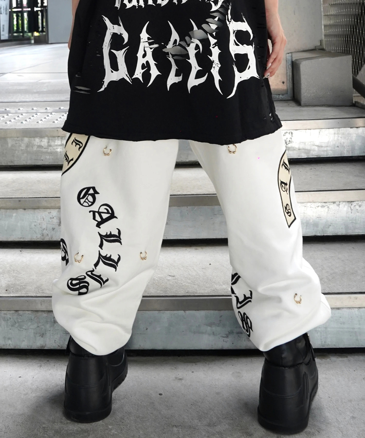 JACKROSE(ジャックローズ) |【GALFY×GALLIS ADDICTION】闇落ちピアススウェットパンツMENS)