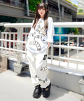JACKROSE(ジャックローズ) |【GALFY×GALLIS ADDICTION】闇落ちピアススウェットパンツMENS)