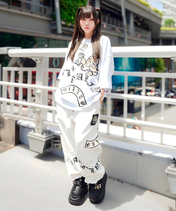JACKROSE(ジャックローズ) |【GALFY×GALLIS ADDICTION】闇落ちピアススウェットパンツMENS)