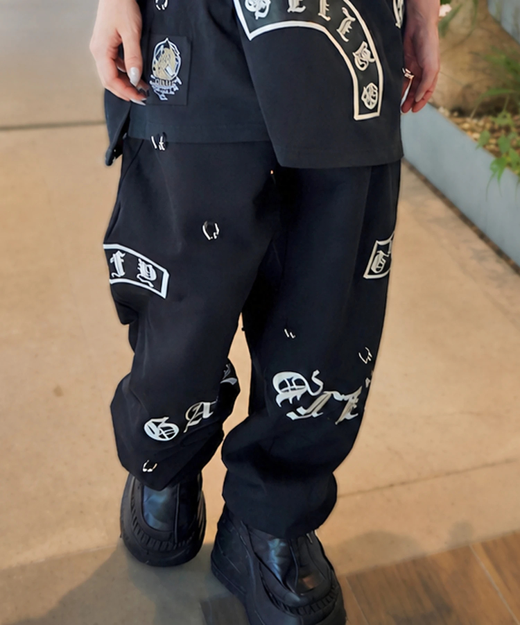 JACKROSE(ジャックローズ) |【GALFY×GALLIS ADDICTION】闇落ちピアススウェットパンツMENS)
