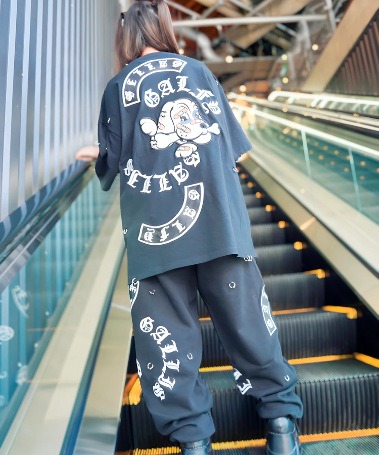 JACKROSE(ジャックローズ) |【GALFY×GALLIS ADDICTION】闇落ちピアススウェットパンツMENS)