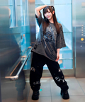 JACKROSE(ジャックローズ) |【GALFY×GALLIS ADDICTION】闇落ちピアススウェットパンツMENS)